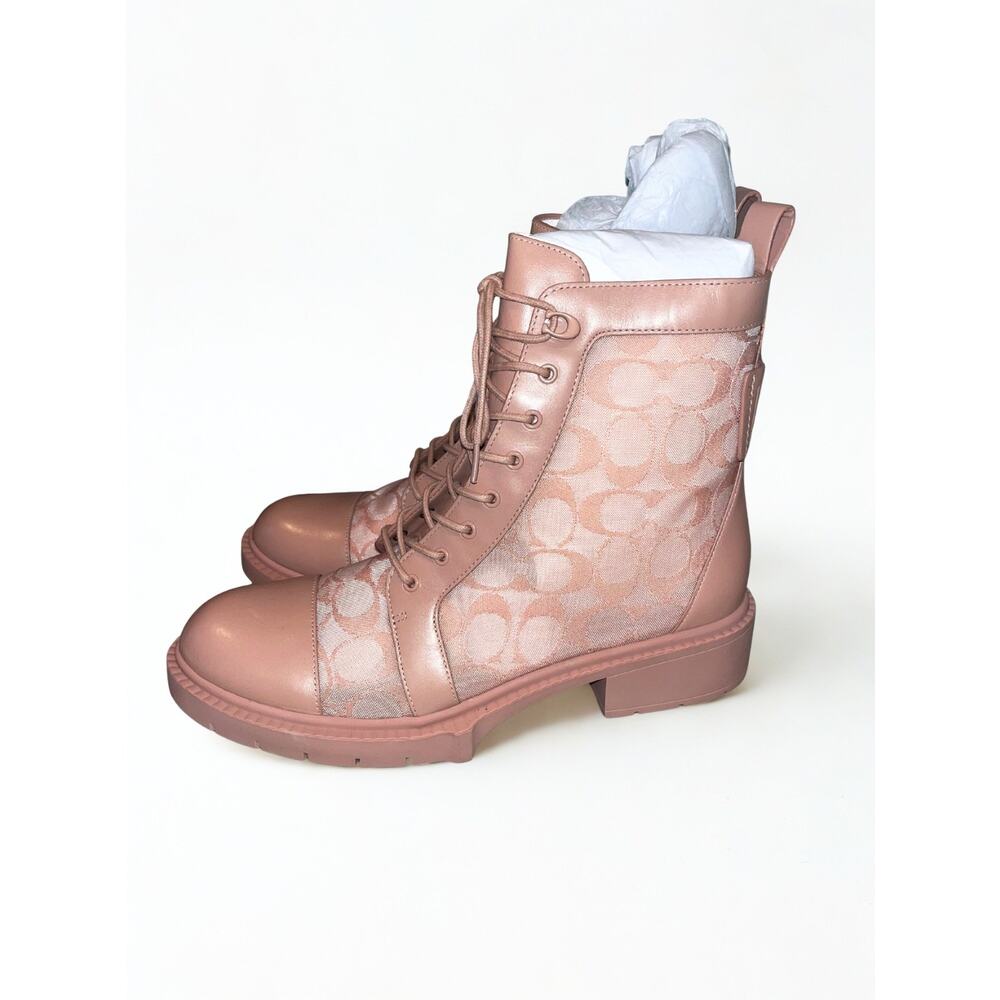Coach Lana Mesh Bootie C4401 Dusty Rose Women’s Sz 9B NIB Rare Sold Out - Picture 11 of 16